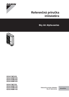 RZAG71-140M7V1B, RZAG71-140M7Y1B_4PSK486046-1A_2017_07_Installer reference guide_Slovakian download